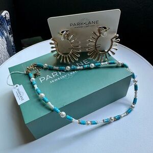 Park Lane Blue and Gold Jewelry Set. Premium Sparkle Box 2025.